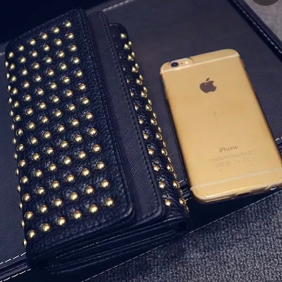 Faux Leather, Studded Wallet - Picture 3 of 10
